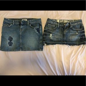 !!!BUNDLE!!! Tommy Jean Skirt and Guess Jean Skirt